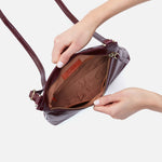 Cambel Crossbody in Polished Leather - Merlot