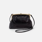 Lana Crossbody in Polished Leather - Black