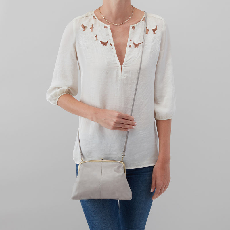 Lana Crossbody in Polished Leather - Driftwood