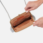 Lana Crossbody in Polished Leather - Driftwood