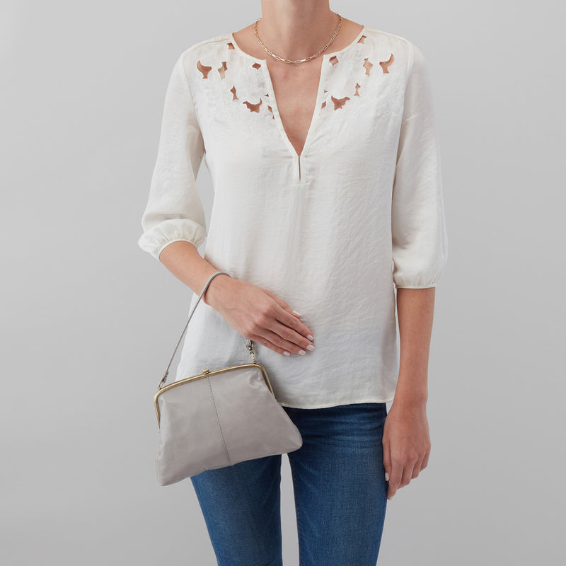 Lana Crossbody in Polished Leather - Driftwood