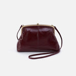 Lana Crossbody in Polished Leather - Merlot