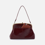 Lana Crossbody in Polished Leather - Merlot