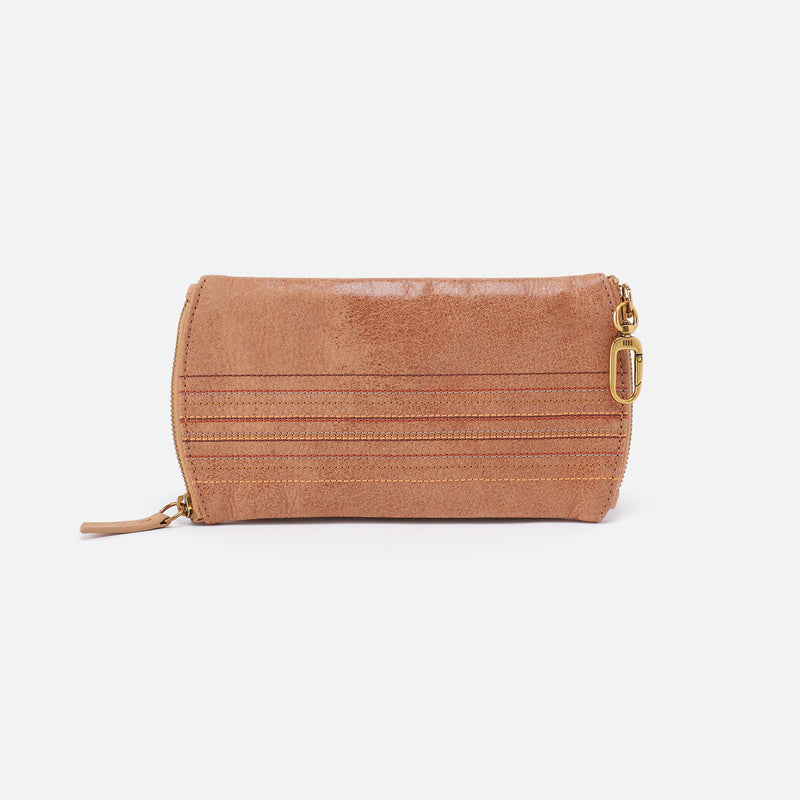 Spark Double Eyeglass Case in Buffed Leather - Tan