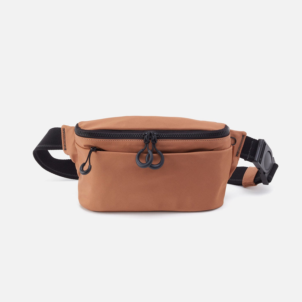 BE HOLD Belt Bag in CaRefiber recycled nylon - Dune