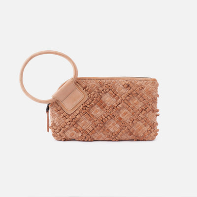 Sable Wristlet In Artisan Weave Leather