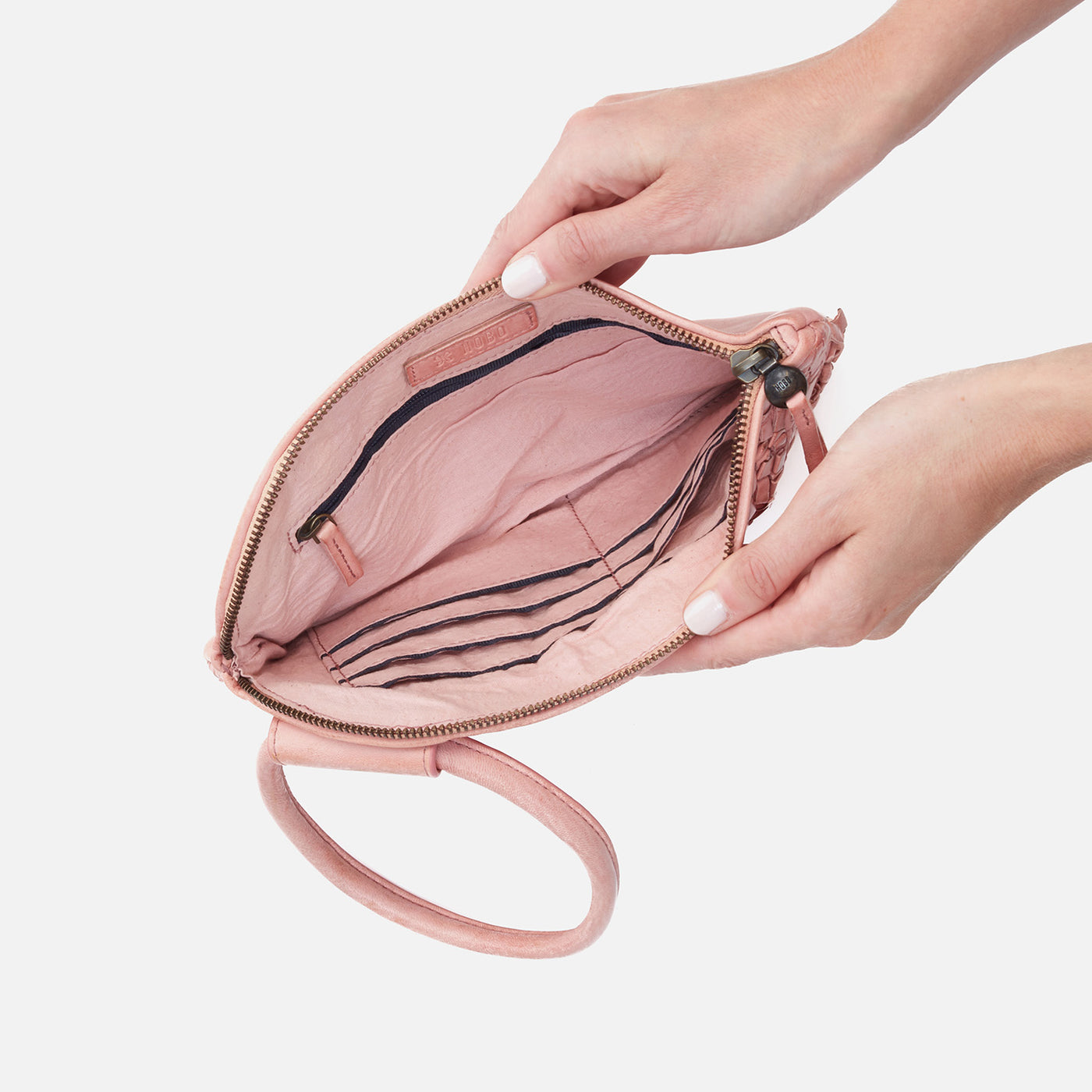 Sable Wristlet In Artisan Weave Leather