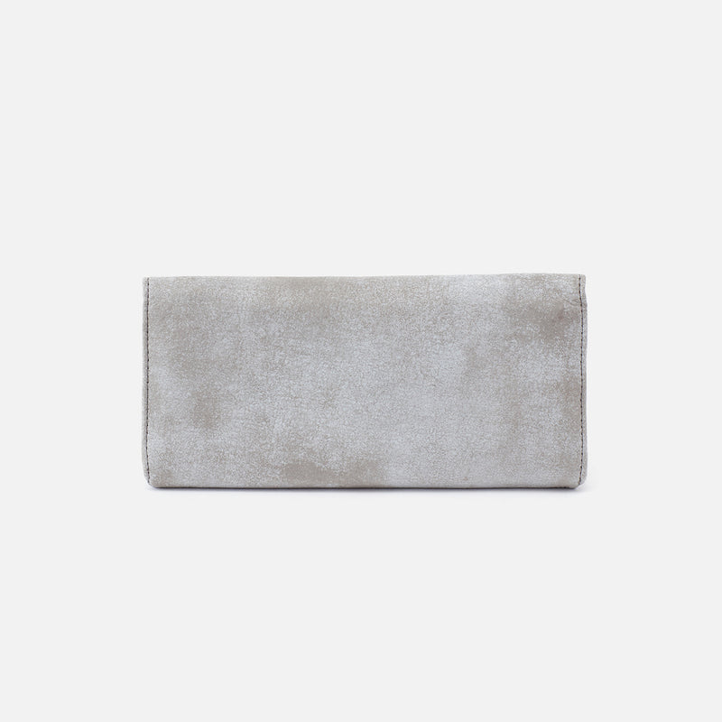 Rachel Continental Wallet in Buffed Leather - Olive Oil