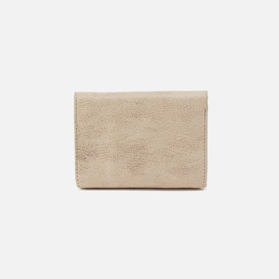 Robin Compact Wallet In Metallic Leather