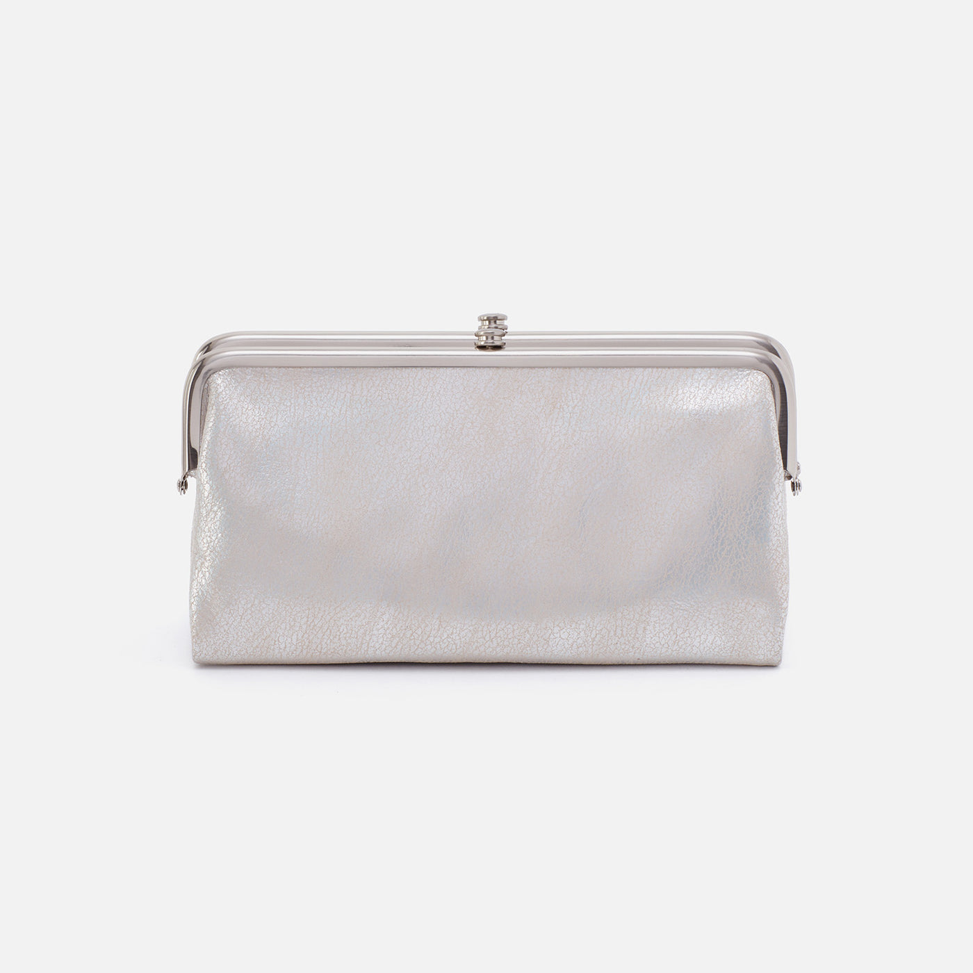 Lauren Clutch-Wallet In Metallic Leather