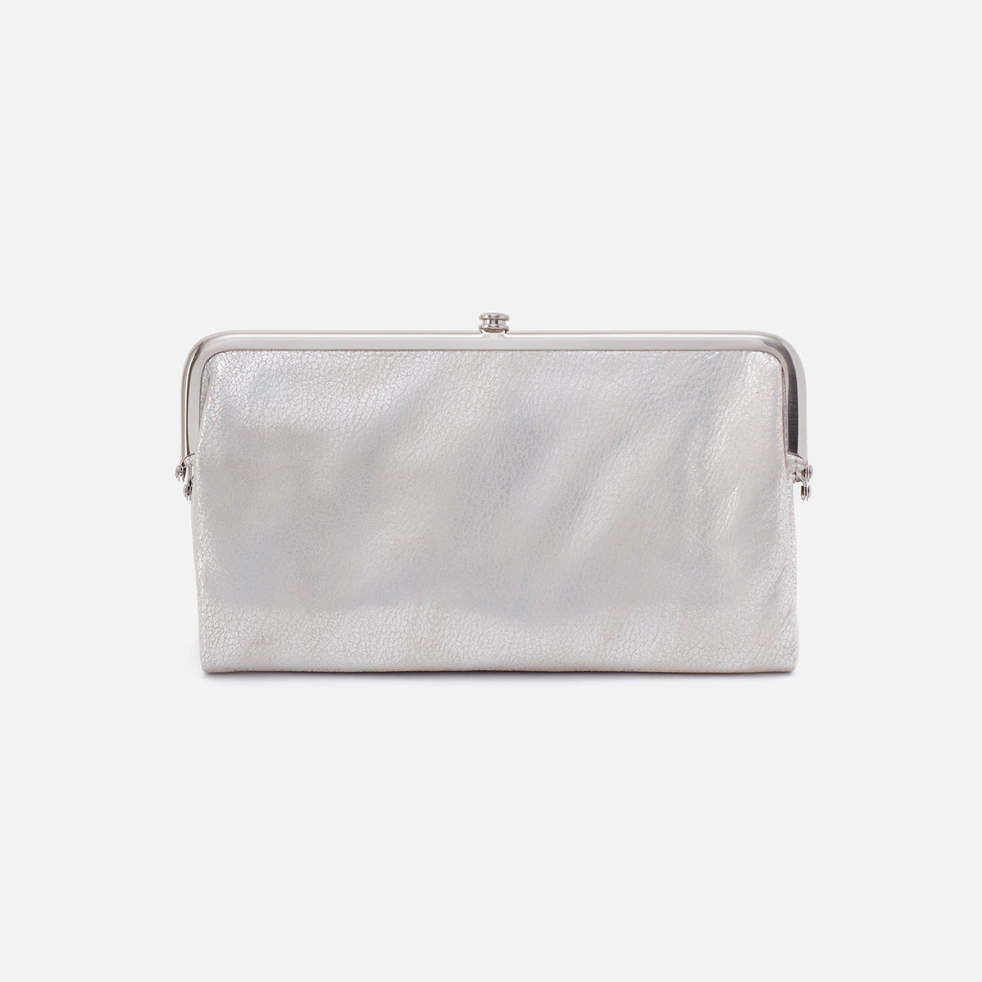 Lauren Clutch-Wallet In Metallic Leather