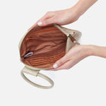 Sable Wristlet in Metallic Leather - Gold