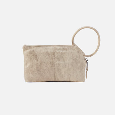 Sable Wristlet In Metallic Leather