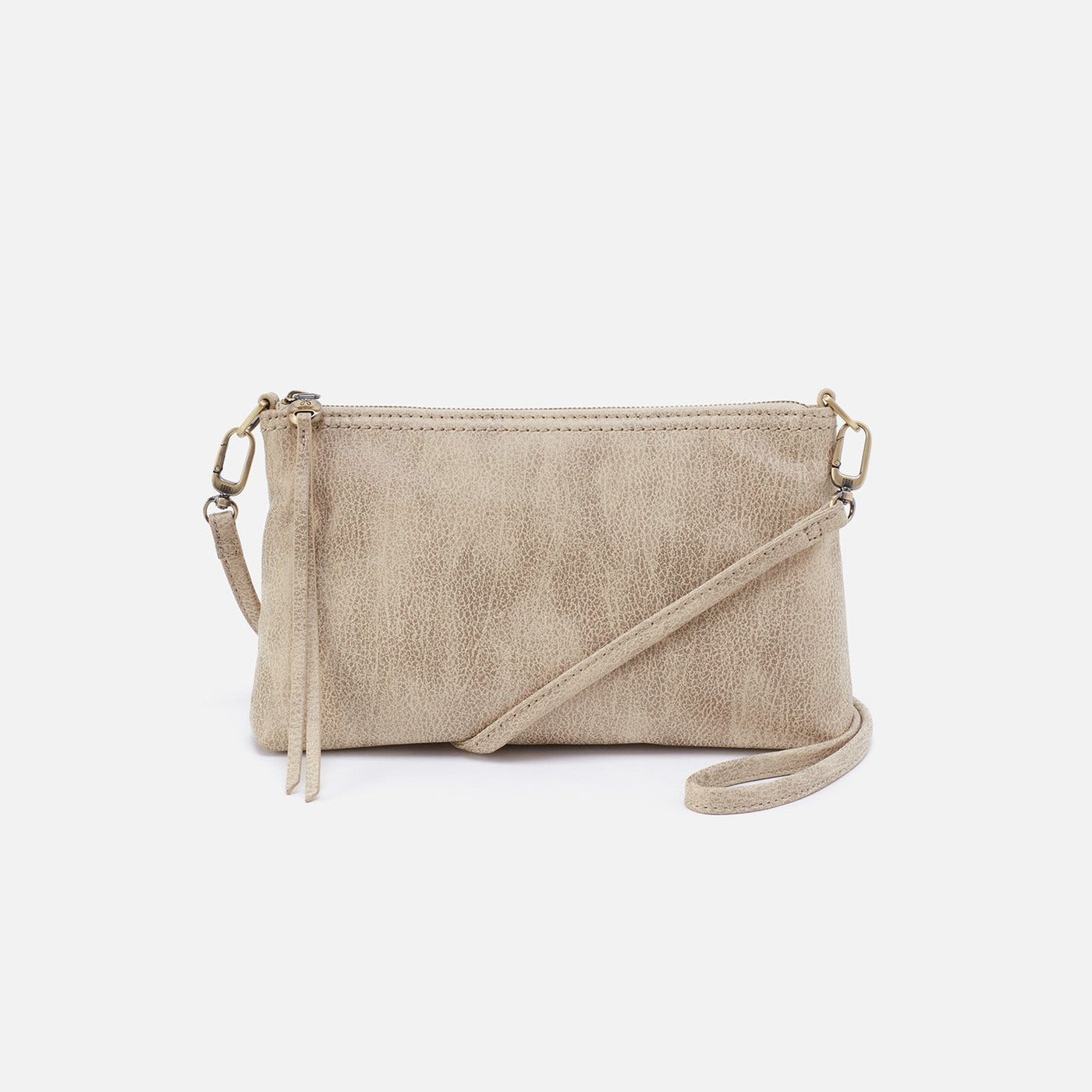 Darcy Crossbody in Metallic Leather - Gold