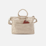 Sheila Medium Satchel in Metallic Leather - Gold