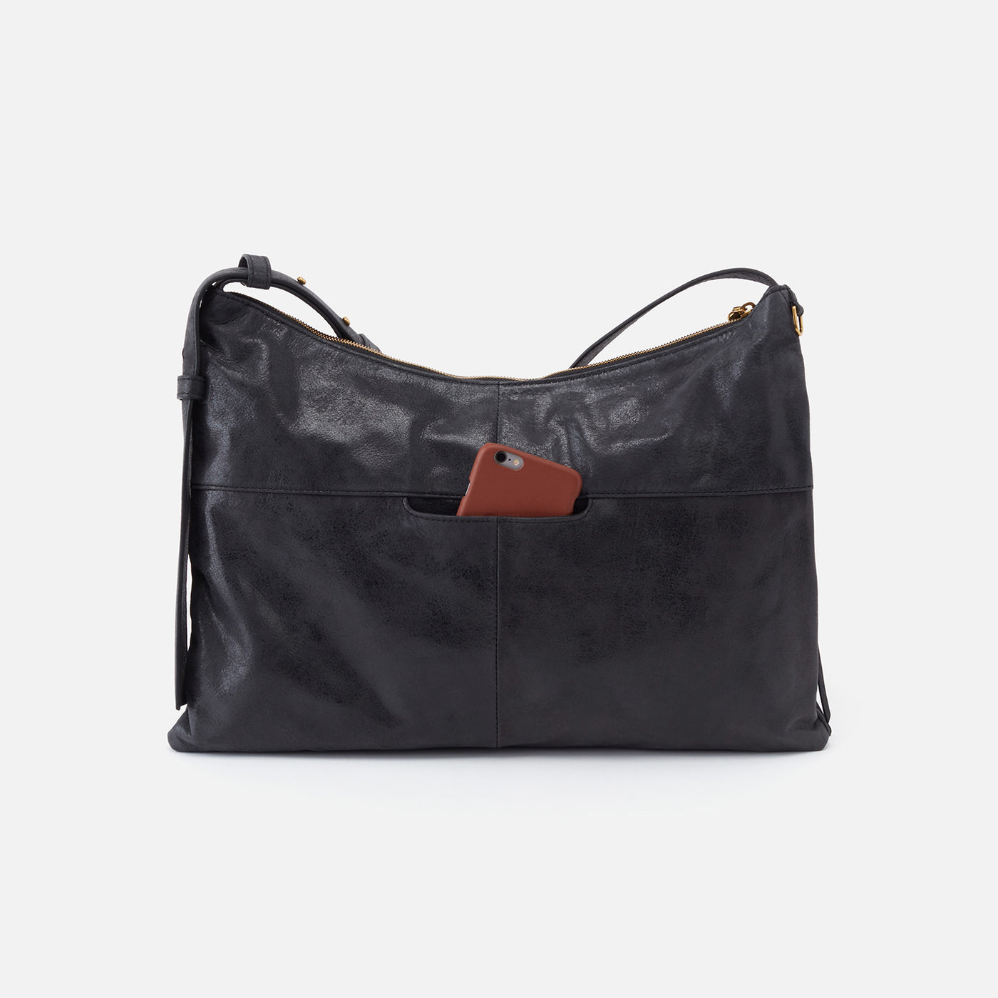 Paulette Large Crossbody In Buffed Leather