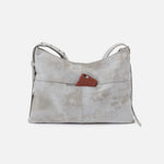 Paulette Large Crossbody in Buffed Leather - Olive Oil