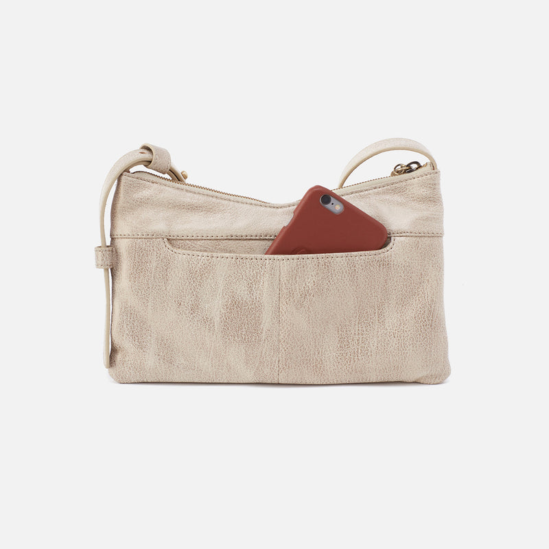 Paulette Small Crossbody in Metallic Leather - Gold