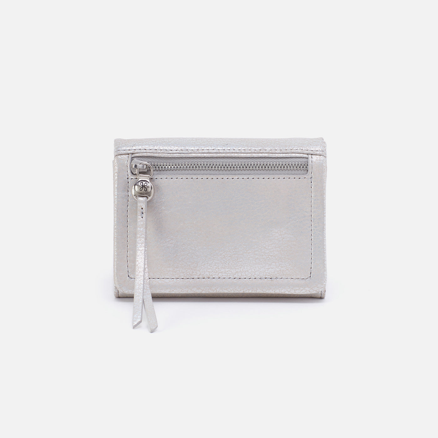 Lumen Medium Bifold Compact Wallet In Metallic Leather