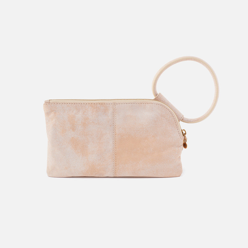 Sable Wristlet in Buffed Leather - Fresh Ginger