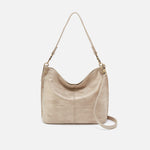 Pier Shoulder Bag in Metallic Leather - Gold