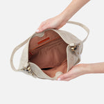 Pier Shoulder Bag in Metallic Leather - Gold