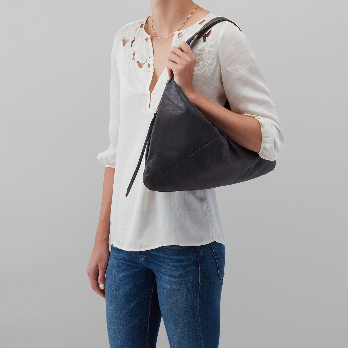 Paulette Shoulder Bag In Buffed Leather