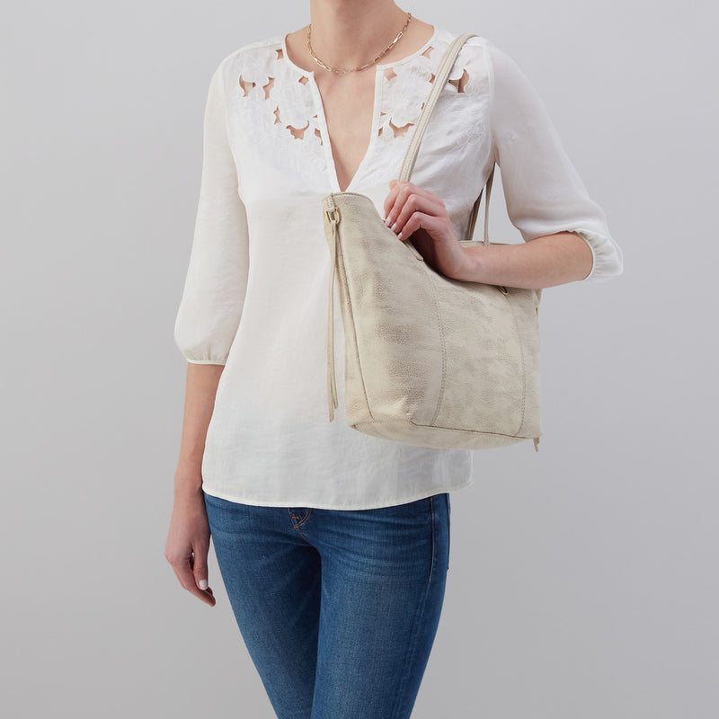 Kingston Small Tote in Metallic Leather - Gold