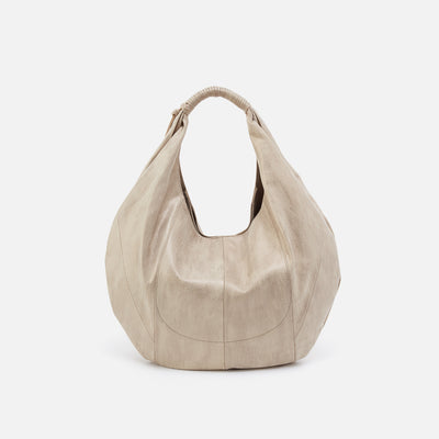 Eclipse Medium Hobo In Metallic Leather