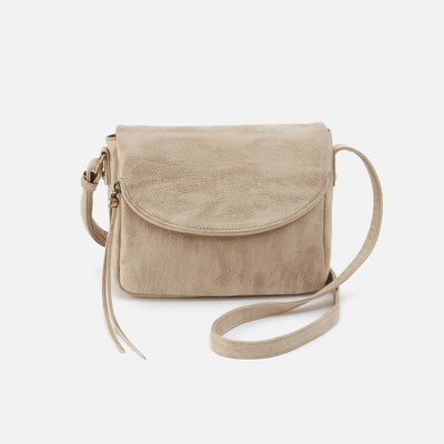 Fern Messenger Crossbody in Metallic Leather - Gold