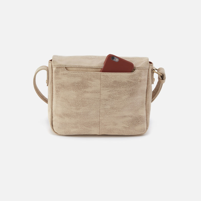 Fern Messenger Crossbody in Metallic Leather - Gold