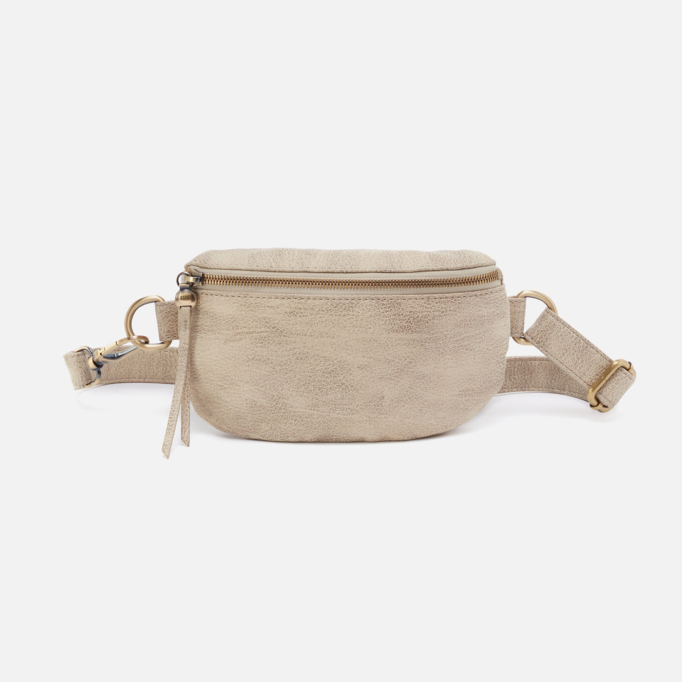 Fern Belt Bag In Metallic Leather