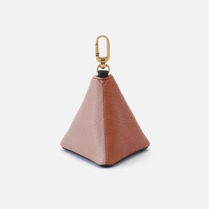 Shape Clip Pouch in Colorblock Leather - Powder White