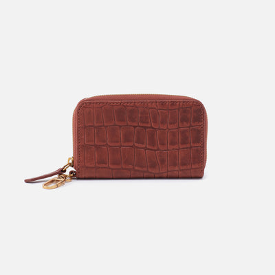 Move Clip Wallet In Croco Embossed Leather