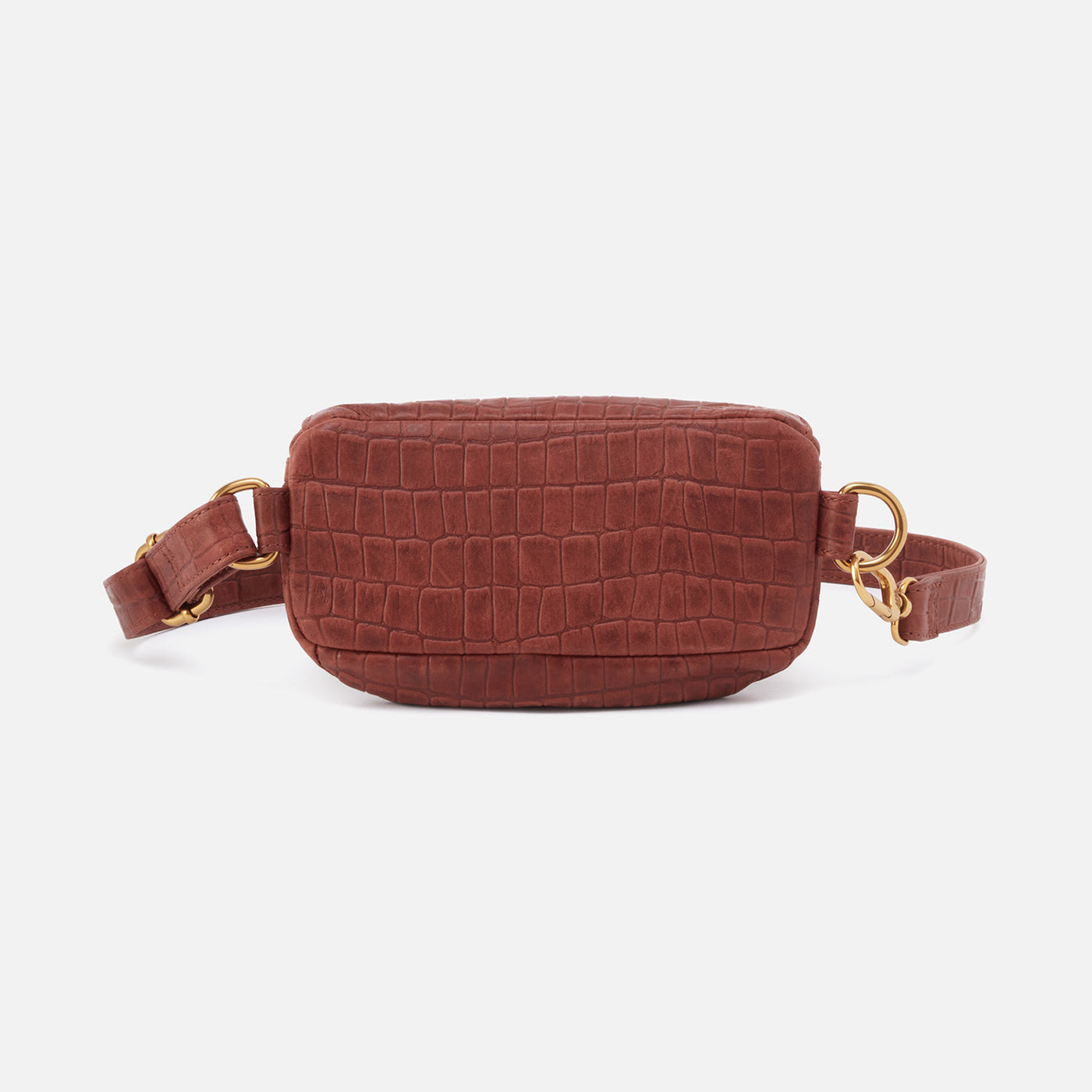 Fern Belt Bag In Croco Embossed Leather