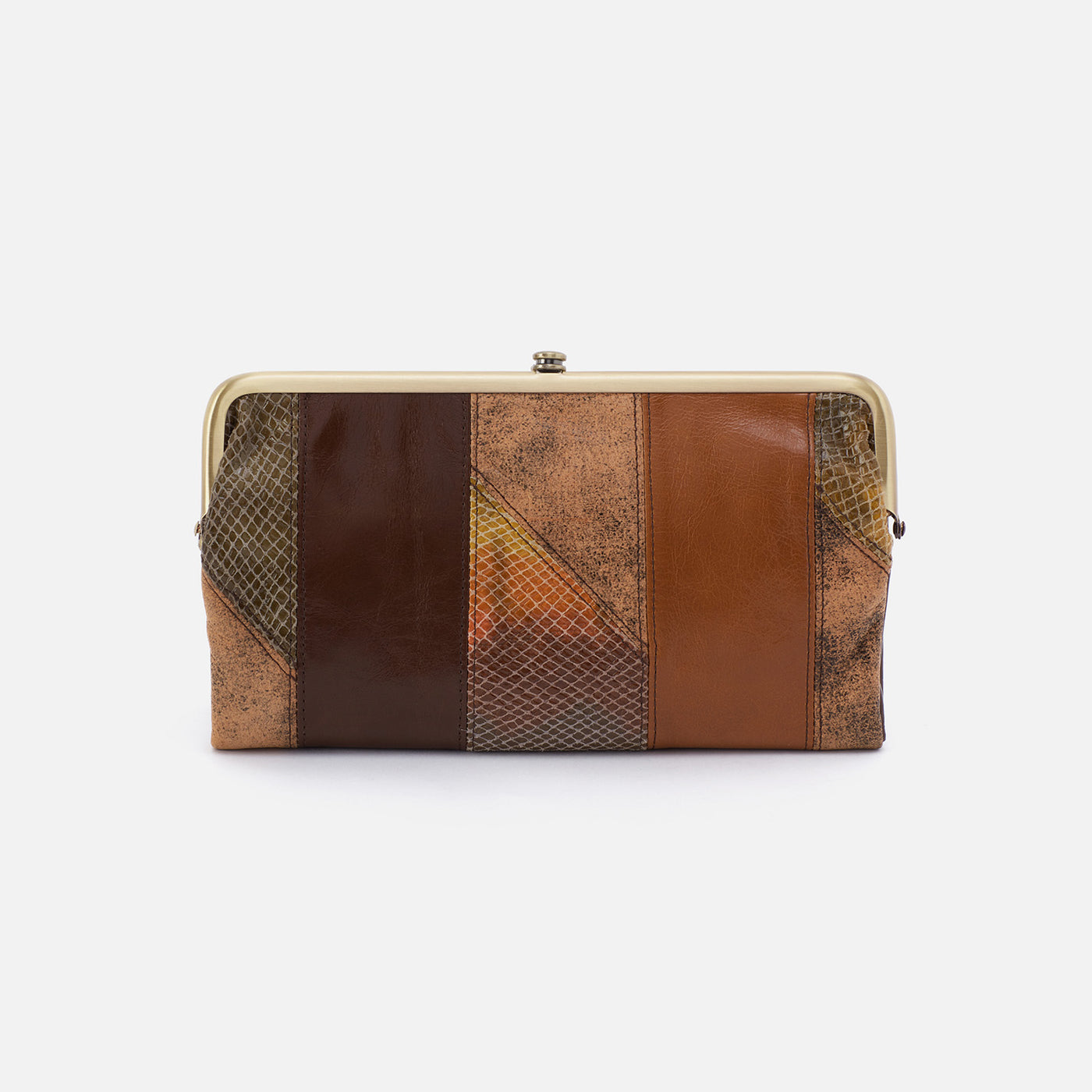 Lauren Clutch-Wallet In Patchwork Leather