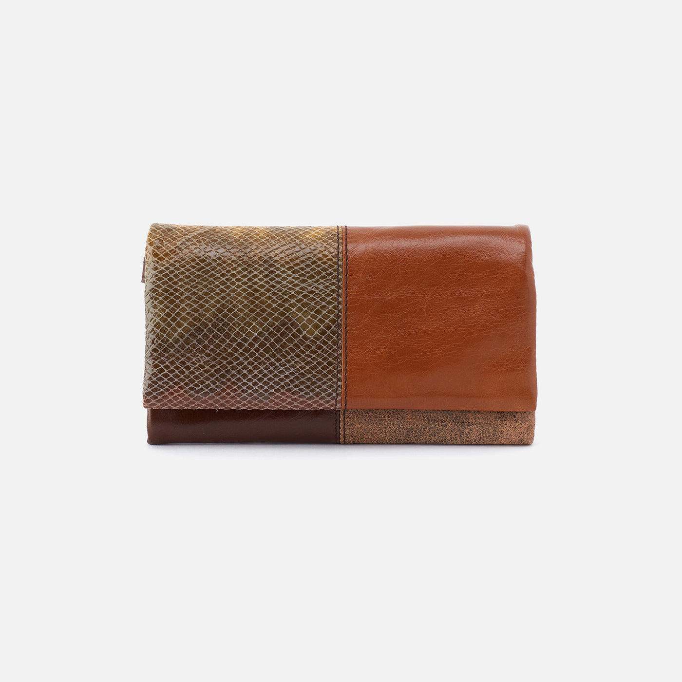 Keen Continental Wallet In Patchwork Leather