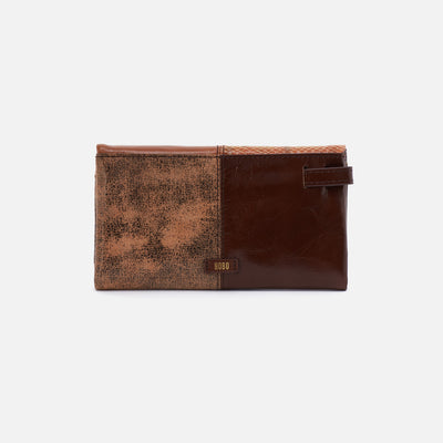 Keen Continental Wallet In Patchwork Leather