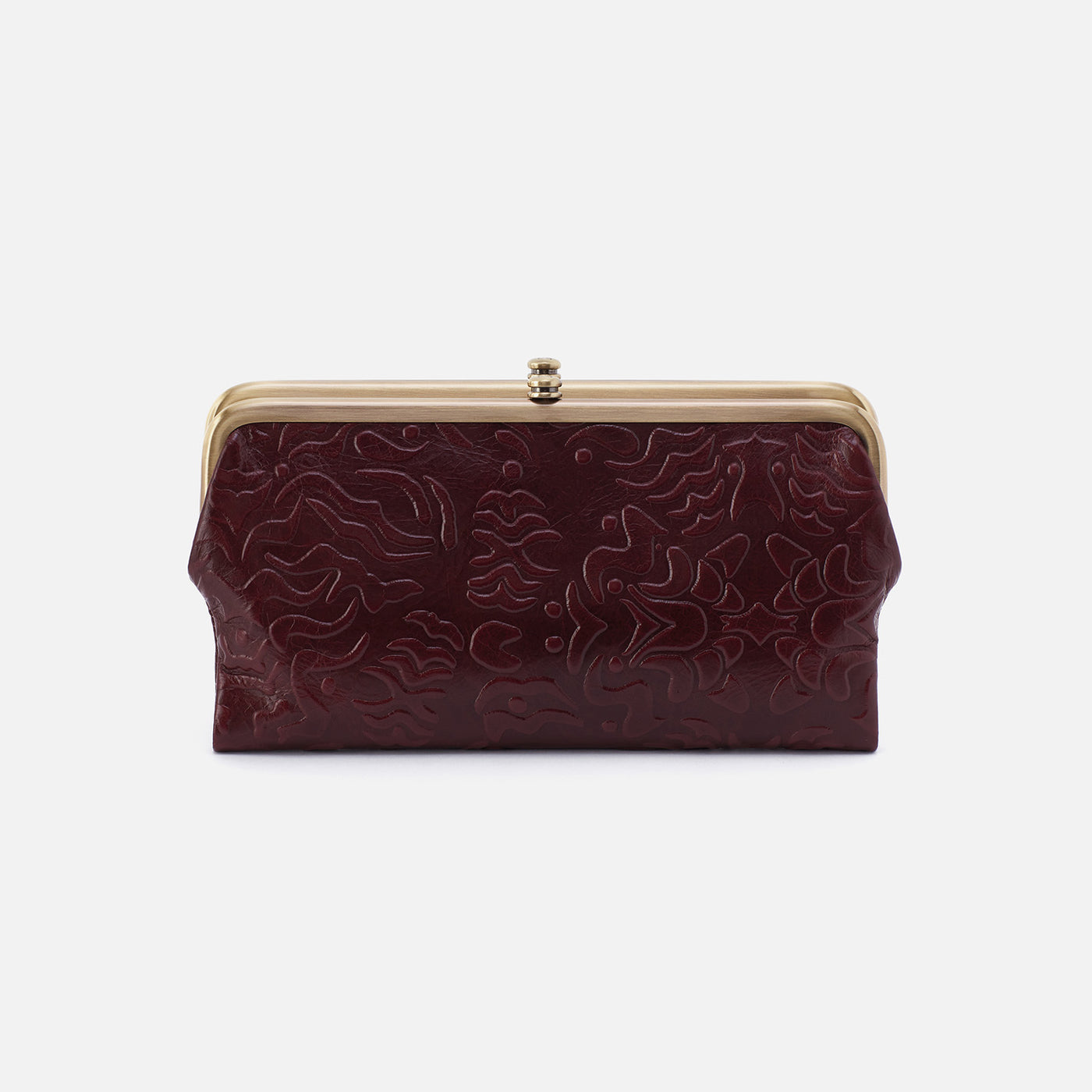 Lauren Clutch-Wallet In Polished Leather