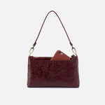 Darcy Crossbody in Deboss Leather - Merlot
