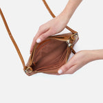 Darcy Crossbody in Deboss Leather - Truffle