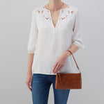 Darcy Crossbody in Deboss Leather - Truffle