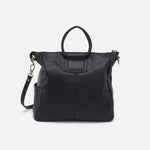 Sheila Large Satchel in Hair-On Leather - Cow Print Black and Brown