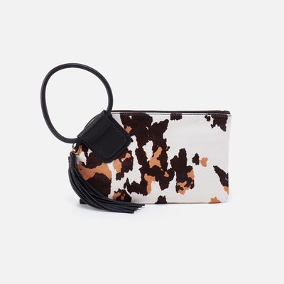 Sable Wristlet In Hair-On Leather