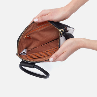 Sable Wristlet In Hair-On Leather