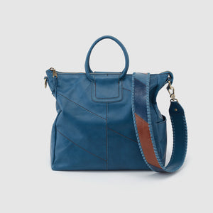 Sheila Large Satchel in Patchwork Leather - Riviera Colorblock