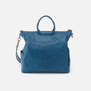 Sheila Large Satchel in Patchwork Leather - Riviera Colorblock