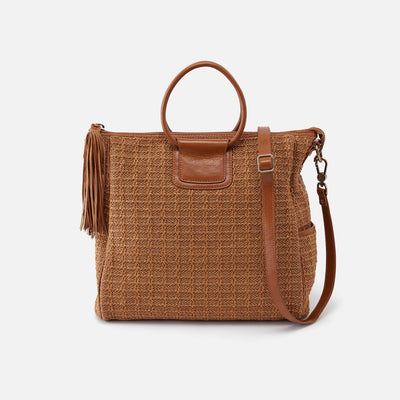 Sheila Large Satchel in Raffia - Natural