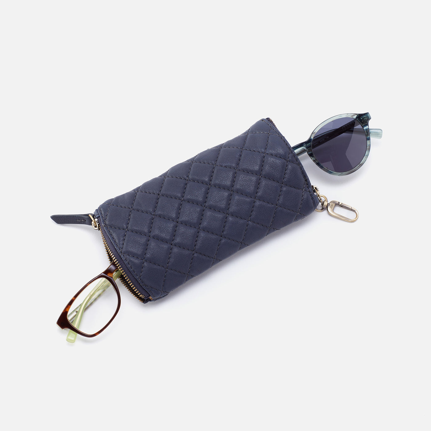 Spark Double Eyeglass Case In Soft Leather