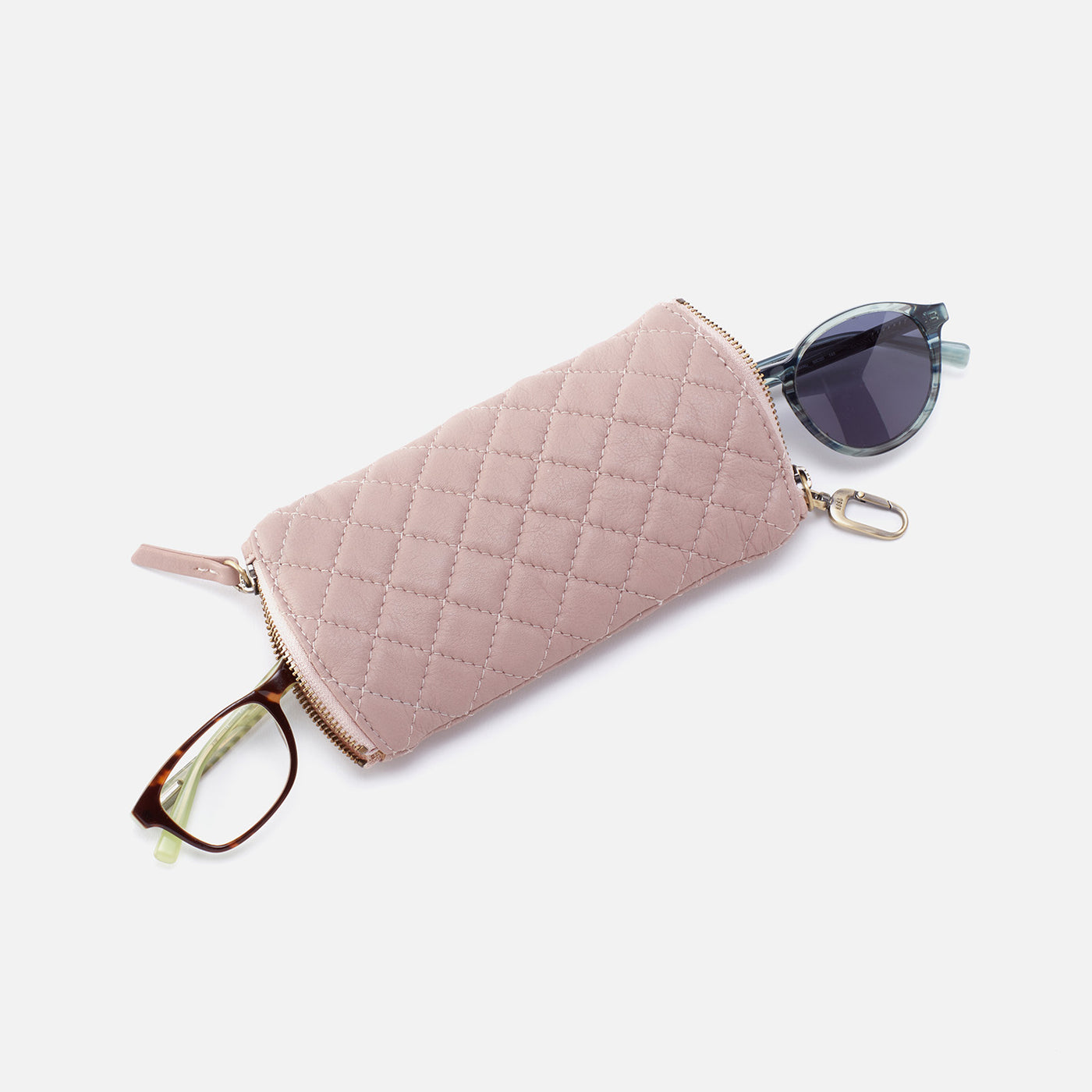 Spark Double Eyeglass Case In Soft Leather